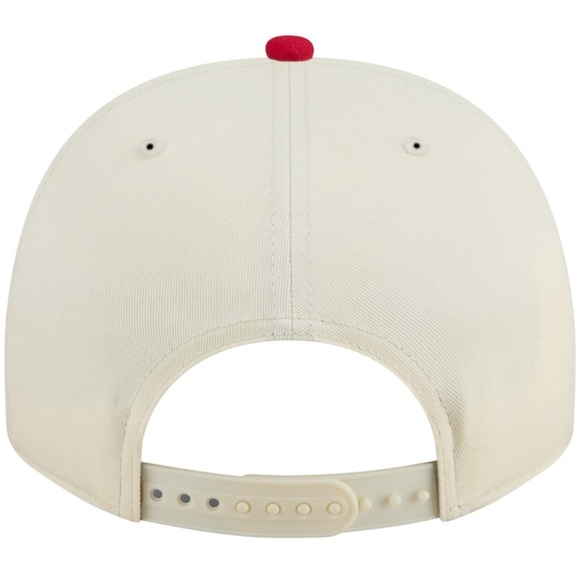 Ohio state Buckeyes New Era Chainstitch 9fifty A Frame Hat New Cream/red - Picture 4 of 5